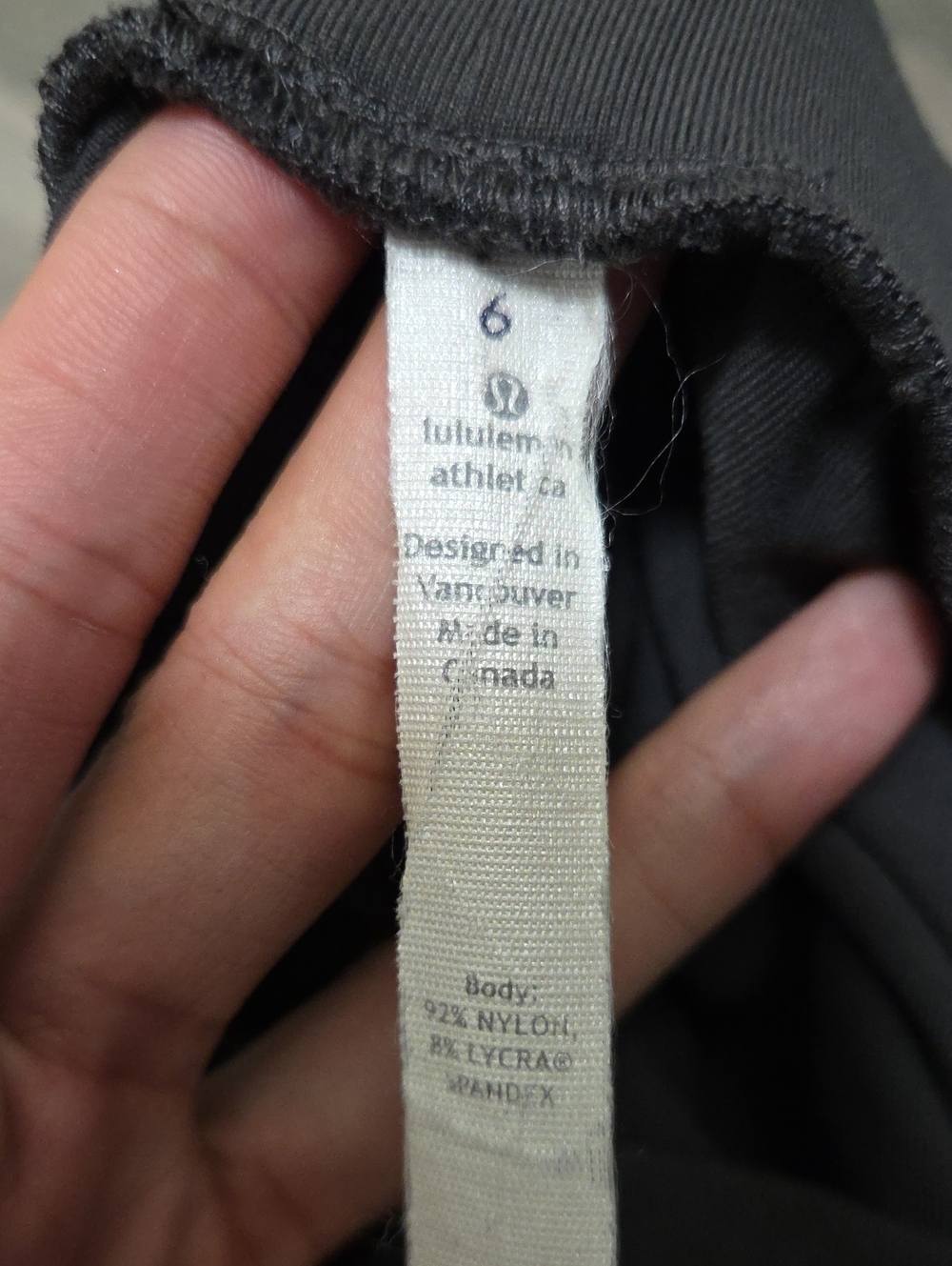 lululemon Athletica Charcoal Gray Pull-On Tapered Straight Leg Pants Stretch - Picture 7 of 8